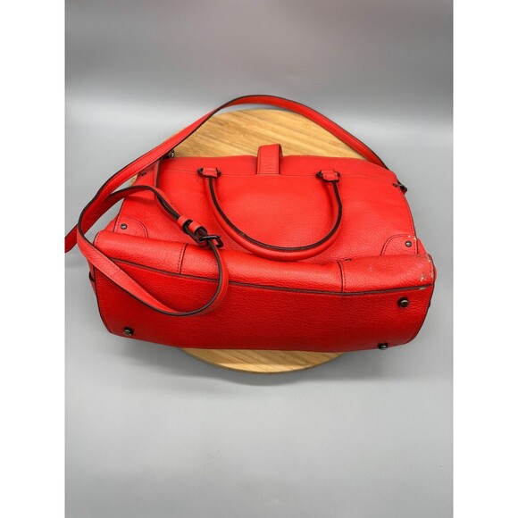 Coach Mercer Red Grain Leather Satchel 30 Purse Shoulder Hand Bag Style 37575 - Picture 12 of 16